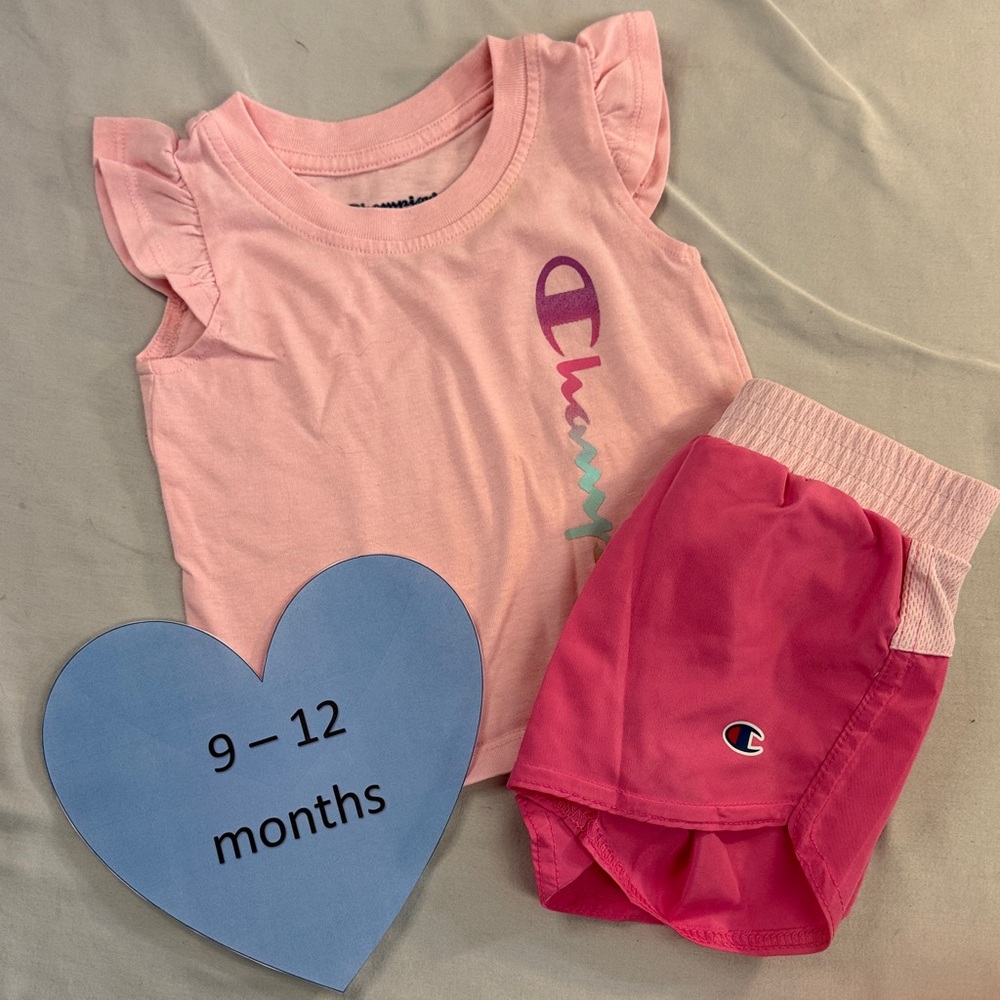 Champion - 2 piece baby outfit/set. Size 9-12 months